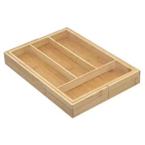 Cubertero de Bambú Extensible de 6 Casillas