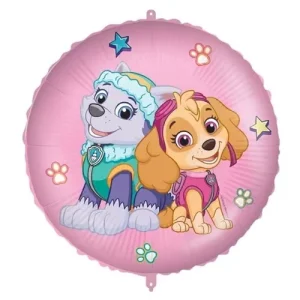 Globo Foil Paw Patrol Skye and Everest 46cm