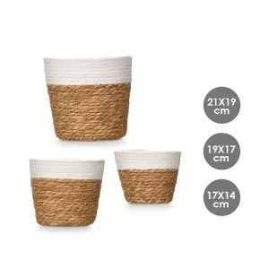 Cesta Redonda Alta Blanco