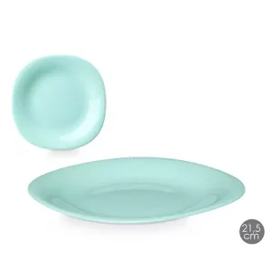 Plato Cuadrado Opal Verde 21,5cm