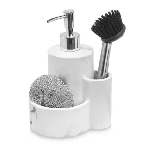 Dispensador de Jabón C/Cepillo Mármol