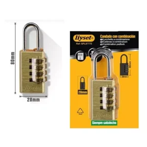 Candado Cobre Ancho 28MM/4 Dígitos