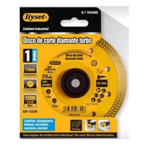 Disco de Corte Diamante Turbo 115mm
