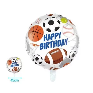 Globo Mylar Redondo Deporte 45cm
