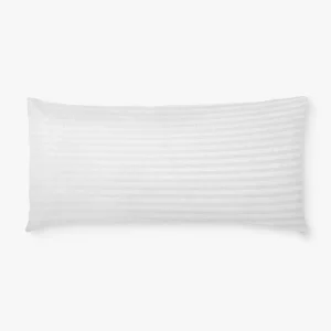 Funda Protectora Almohada Raso Labrado Blanco 90cm