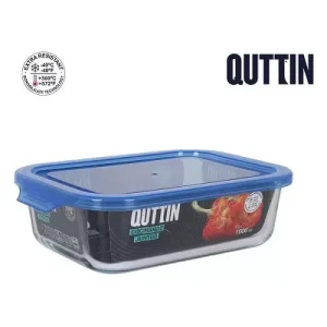 Fiambrera Rectangular C/Tapa Azul 20.5×15.3×6.4cm