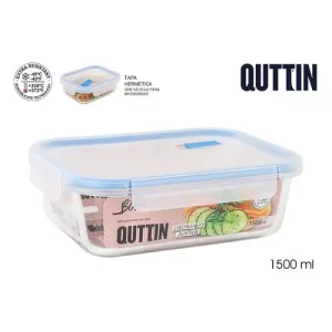 Fiambrera Rectangular C/Tapa Hermética Boho 23×17.5×7.6cm