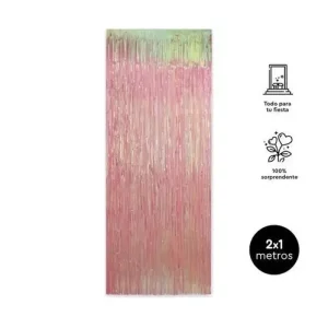 Cortina Decorativa Metalizada Iridiscente