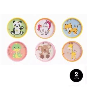 Set 2 Laberintos Redondo Animal Surtido