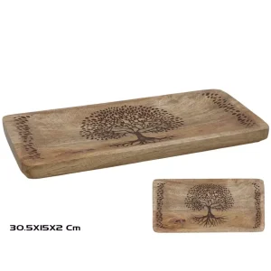 Bandeja Madera Árbol de la Vida 30,5X15X2CM