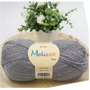 Lana Finas Gris Melange 65