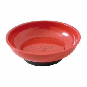 Charola magnética con cubierta de pintura electrostática, redonda 15 cm Urrea 2302