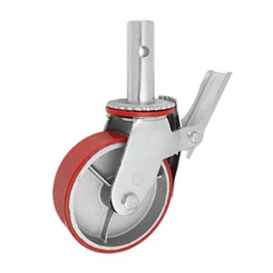 Rodaja de poliuretano para andamio con freno 6″ Surtek RB15B