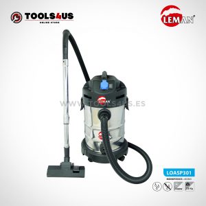 Aspirador de Polvo y Agua 30L 1400W Leman LOASP301