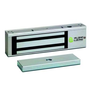 Alpha Locks – Double Electro Magnetic Lock 600 LBS 12/24 VDC Monitored with Built in Door Contact – AL-300DMDS