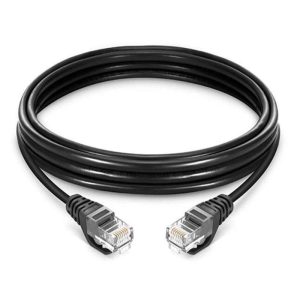 Avalon – Cat 6A 10G UTP 26 AWG PVC Patch Cord 0.50mtr, Black – ANC6AUPBK-0.5MT