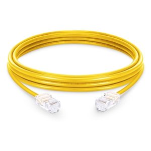 Avalon – Cat 6A 10G UTP 26 AWG PVC Patch Cord 3mtr, Yellow – ANC6AUPYL-3MT
