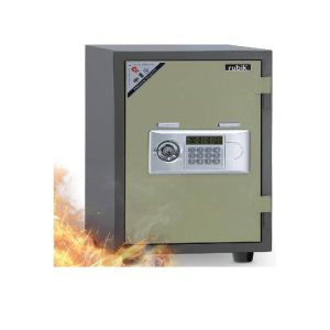 Rubik – Fire Safety Box Fireproof Safe Box with Digital and Key Locks, Green RB-FP56-V1