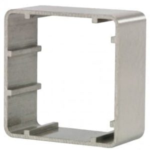 Hoyles S0610 Single gang mock stainless steel pattress 38mm deep